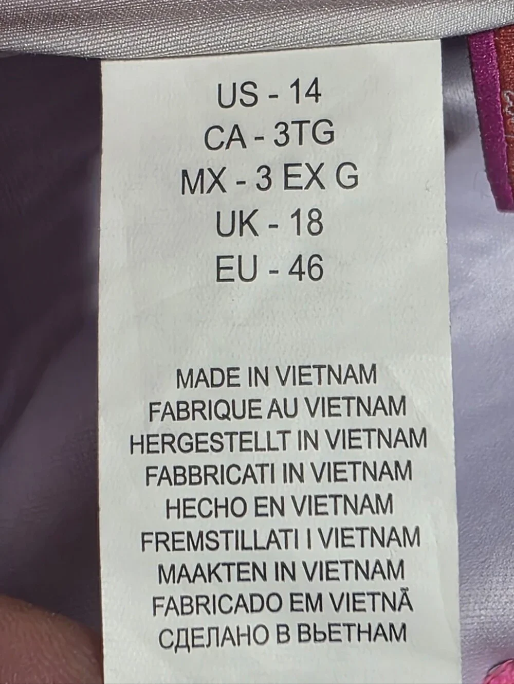 NWOT TRINA TURK CUTOUT MORNING SUNRISE SWIMSUIT SZ 14 - Picture 9 of 13